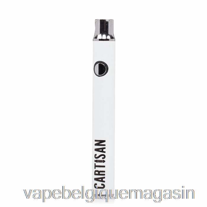 Vape Belgique Cartisan Bouton Vv 350 510 Batterie Blanc